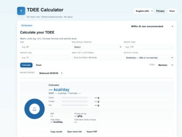 tdeecalculator.site